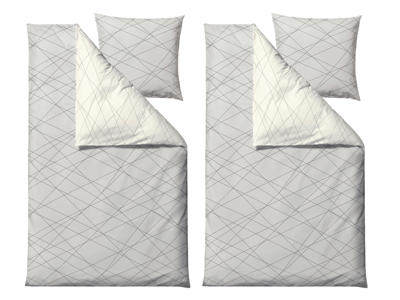 Seng Strings 140x220 grå